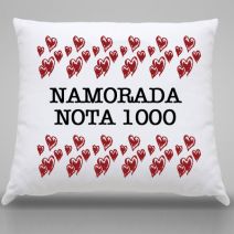 Almofada Personalizada Namorada Nota 1000