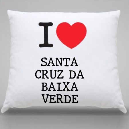 Almofada Santa cruz da baixa verde