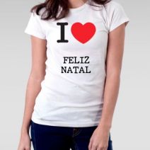 Camiseta Feminina Feliz natal