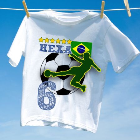 Camiseta Brasil Hexa 6