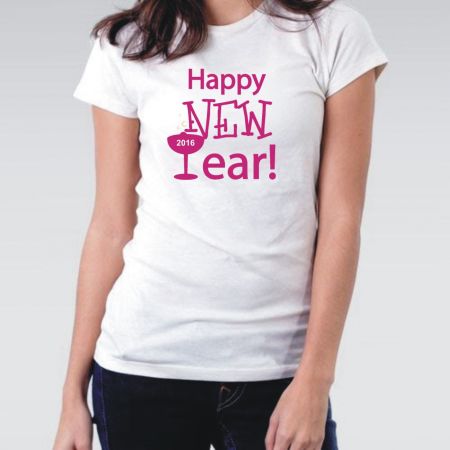Camiseta Feminina Happy New Year