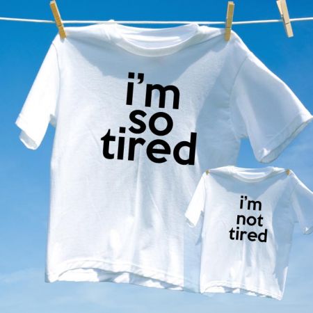 Camiseta Kit Pai e Filho I am Tired