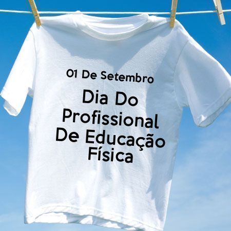 Camiseta Dia Do Profissional De Educação Física