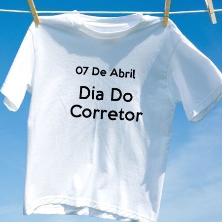 Camiseta Dia Do Corretor