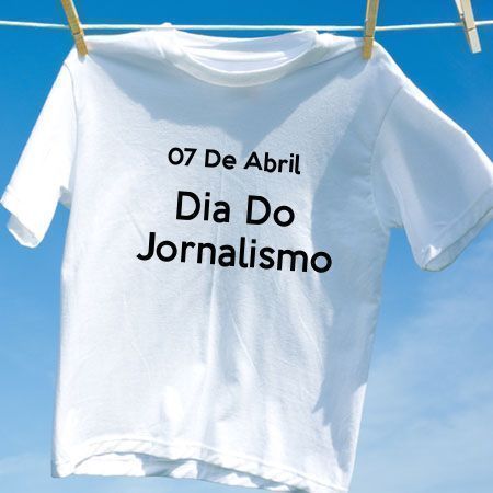 Camiseta Dia Do Jornalismo
