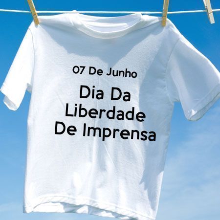 Camiseta Dia Da Liberdade De Imprensa