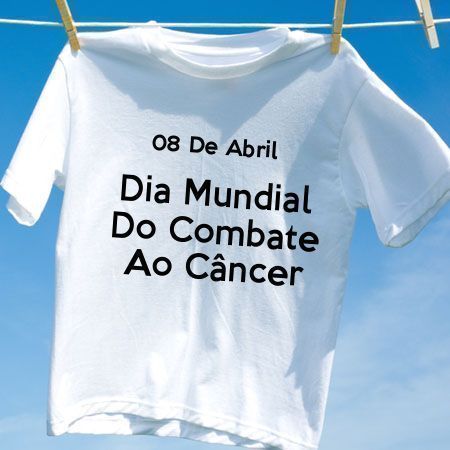 Camiseta Dia Mundial Do Combate Ao Câncer