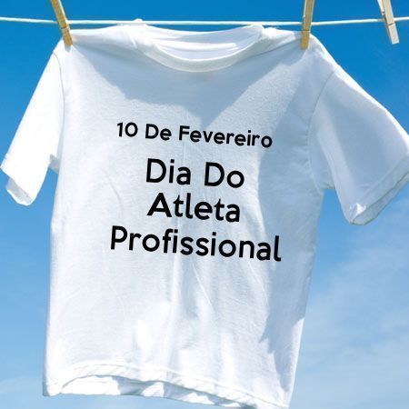 Camiseta Dia Do Atleta Profissional