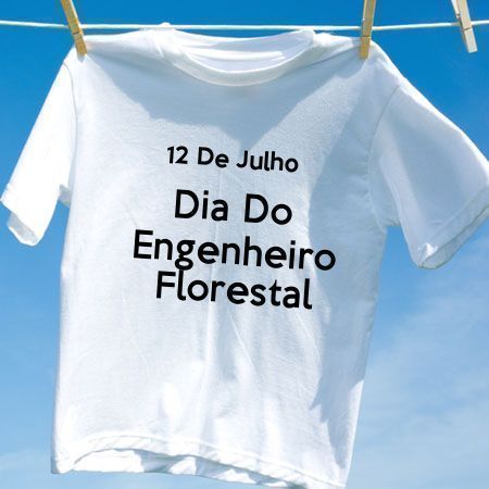 Camiseta Dia Do Engenheiro Florestal