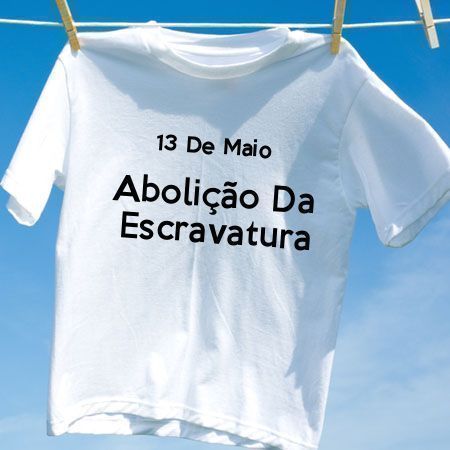 Camiseta Abolição Da Escravatura