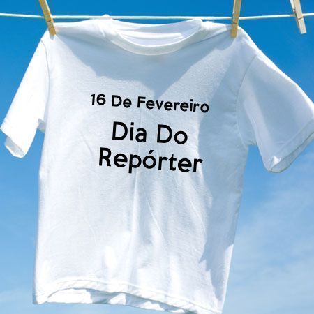 Camiseta Dia Do Repórter