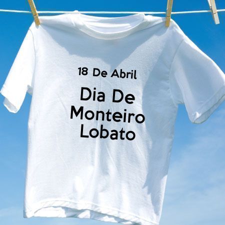 Camiseta Dia De Monteiro Lobato
