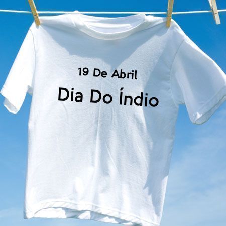 Camiseta Dia Do Indio