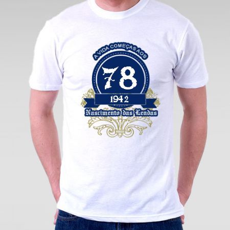 Camiseta A Vida Começa aos 78