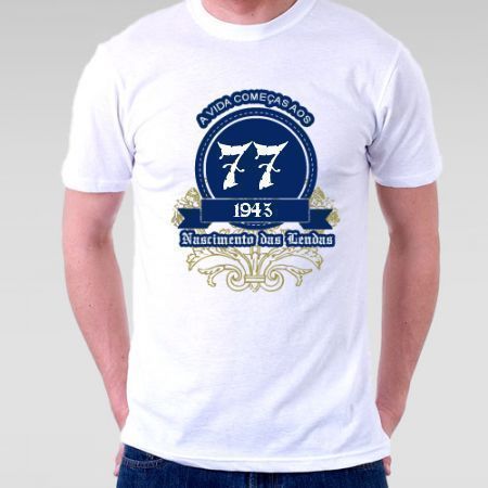 Camiseta A Vida Começa aos 77