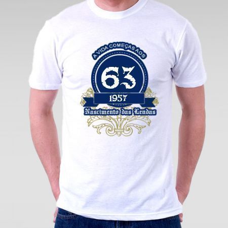 Camiseta A Vida Começa aos 63