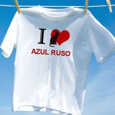 Camiseta Gato Azul Ruso