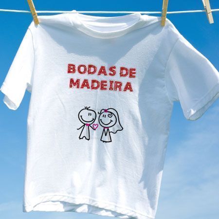 Camiseta Bodas De Madeira