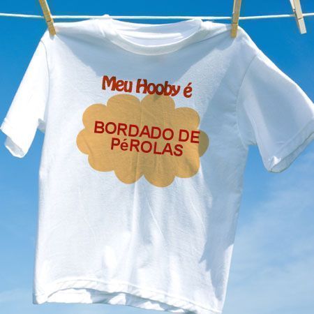 Camiseta Bordado De Pérolas