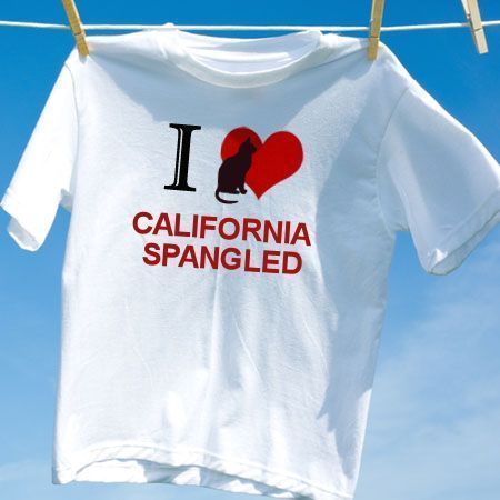 Camiseta Gato California Spangled