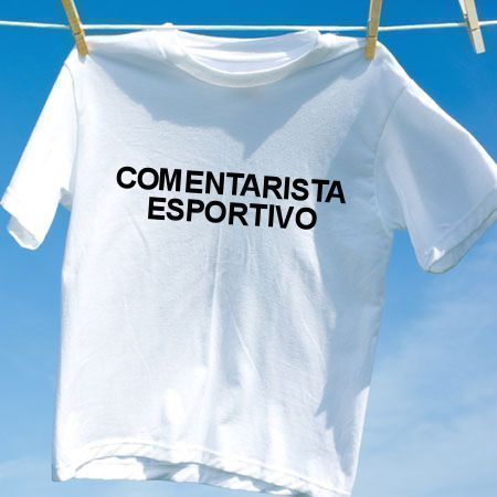 Camiseta Comentarista esportivo