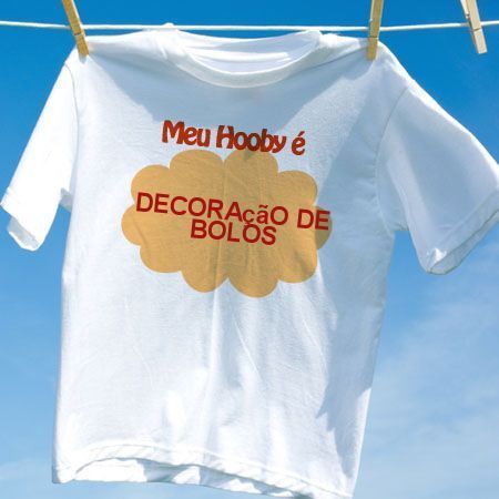 Camiseta Decoração De Bolos