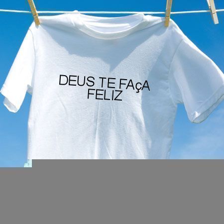 Camiseta Deus te faca feliz