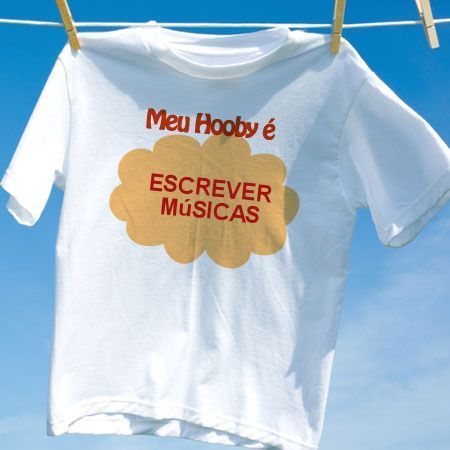 Camiseta Escrever Músicas