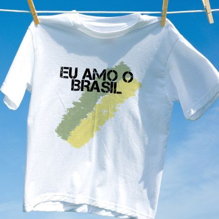 Camiseta Eu amo o brasil