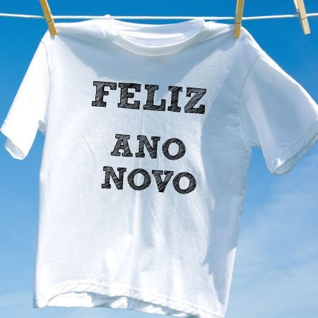 Camiseta feliz ano novo