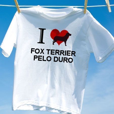 Camiseta Fox terrier pelo duro