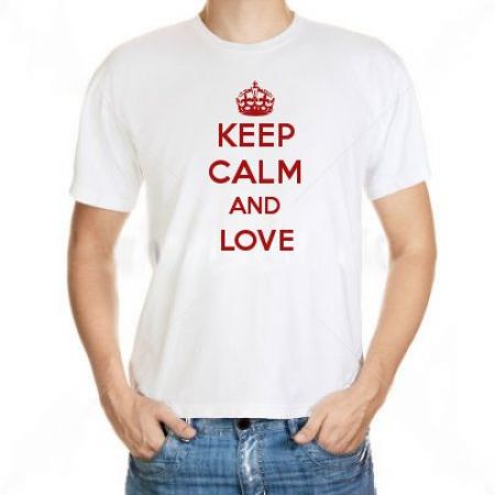 Camiseta Keep Calm And Love