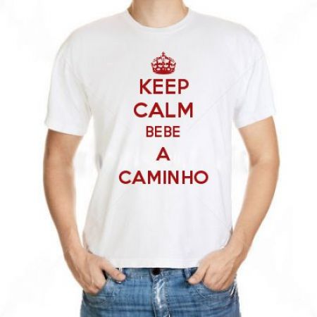 Camiseta Keep Calm Bebe A Caminho