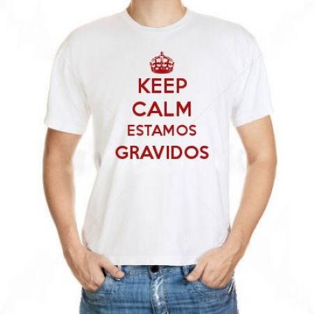 Camiseta Keep Calm Estamos Gravidos