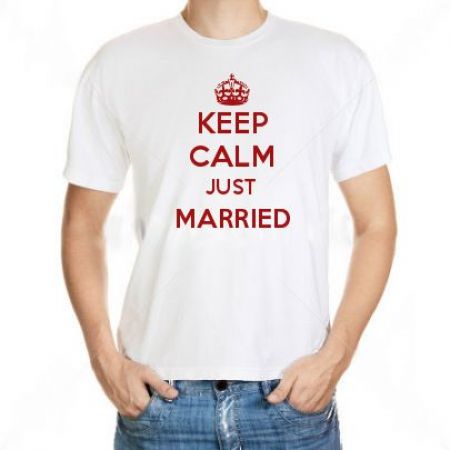 Camiseta Keep Calm Just Married