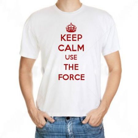 Camiseta Keep Calm Use The Force