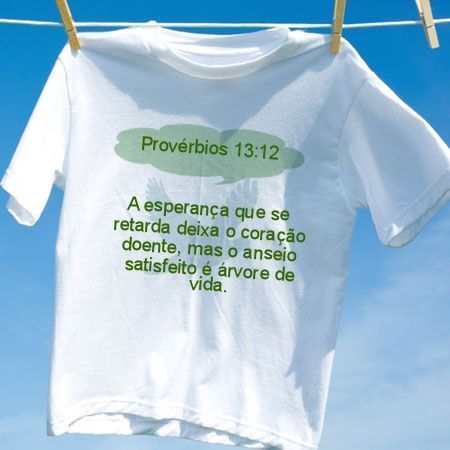 Camiseta Provérbios 13 12