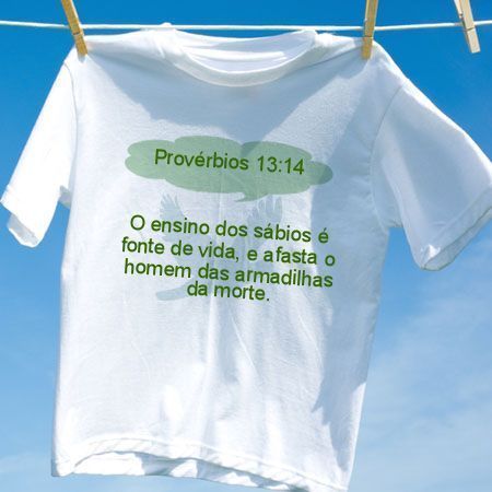 Camiseta Provérbios 13 14