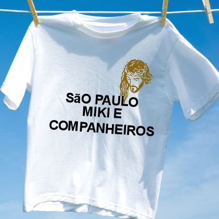 Camiseta Sao paulo miki e companheiros