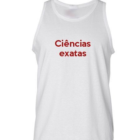 Camiseta Regata Ciências Exatas