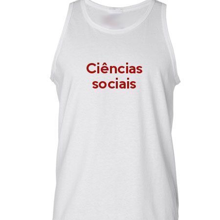 Camiseta Regata Ciências Sociais