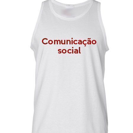 Camiseta Regata Comunicação Social