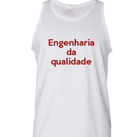 Camiseta Regata Engenharia Da Qualidade