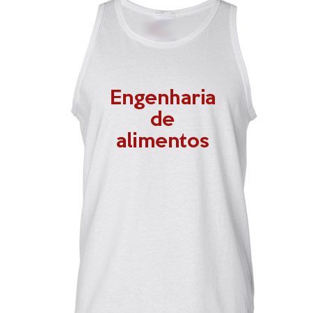 Camiseta Regata Engenharia De Alimentos