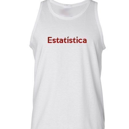 Camiseta Regata Estatística