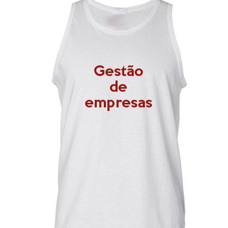 Camiseta Regata Gestão De Empresas