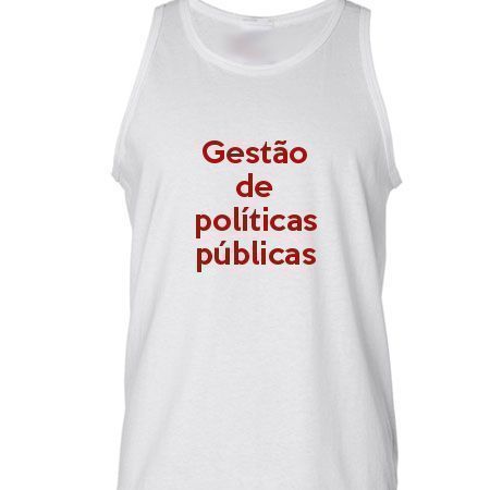 Camiseta Regata Gestão De Políticas Públicas