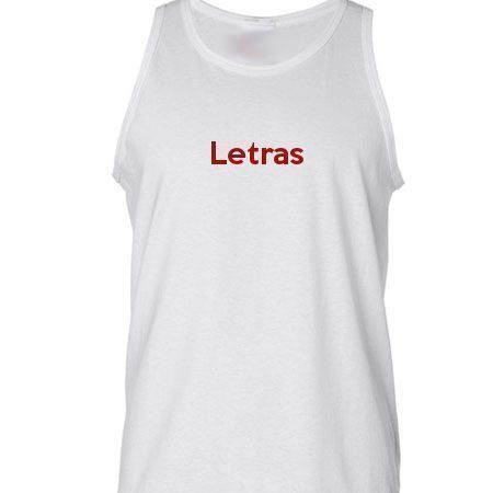 Camiseta Regata Letras