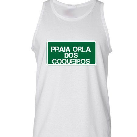 Camiseta Regata Praia Praia Orla Dos Coqueiros