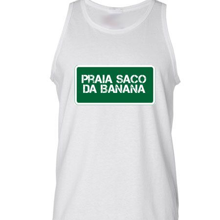 Camiseta Regata Praia Praia Saco Da Banana